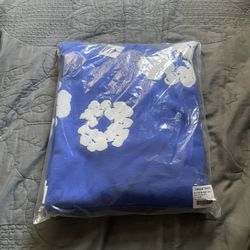 Blue Denim Tear Hoodie 
