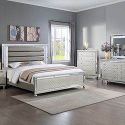 4-PCS Queen Size Bedroom Set In Offer ❤️ 
