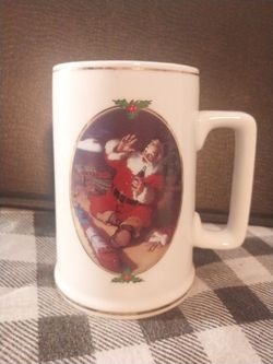Coca-Cola porcelain Santa Mug