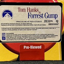 Forrest Gump - Tom Hanks VHS