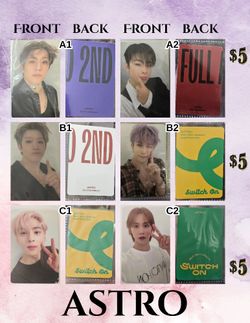 Kpop Photocards, Astro, Kingdom, Seventeen, Shinee, Txt, Nct 127 And Monsta X