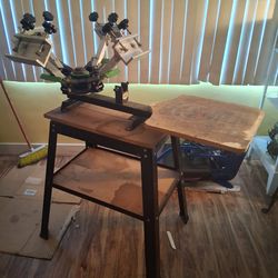 Hopkins Screen Printing press/ maquina de serigrafía