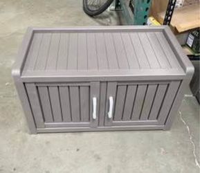 Newly Assembled Shoe Storage Cabinet Entryway Storage Bench