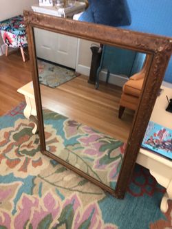 Large Gold Mirror