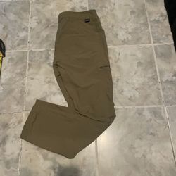 Patagonia Outdoor Hiking Work Wear Pants Khaki Mens SZ 34