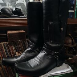 Mens Biker Boots Size 10