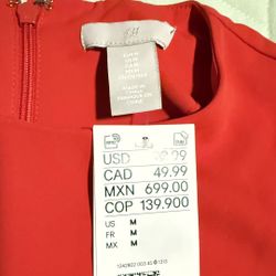 NWT H&M Red Dress 