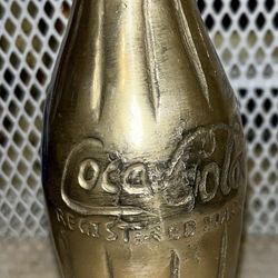 Solid Brass Coca Cola Bottle 