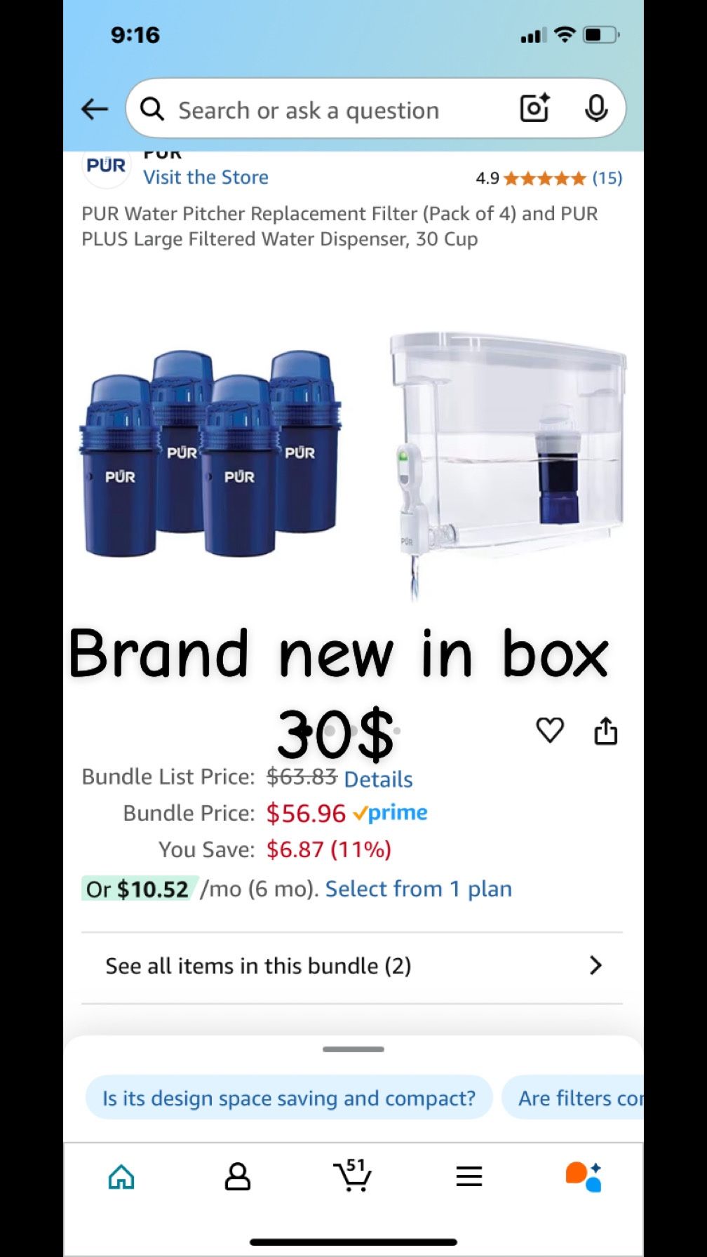 Water Filter Dispenser