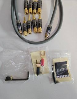 Audiophile Connection Lot: 8x Tributaries Locking Banana Plugs + Monster Interlink 400