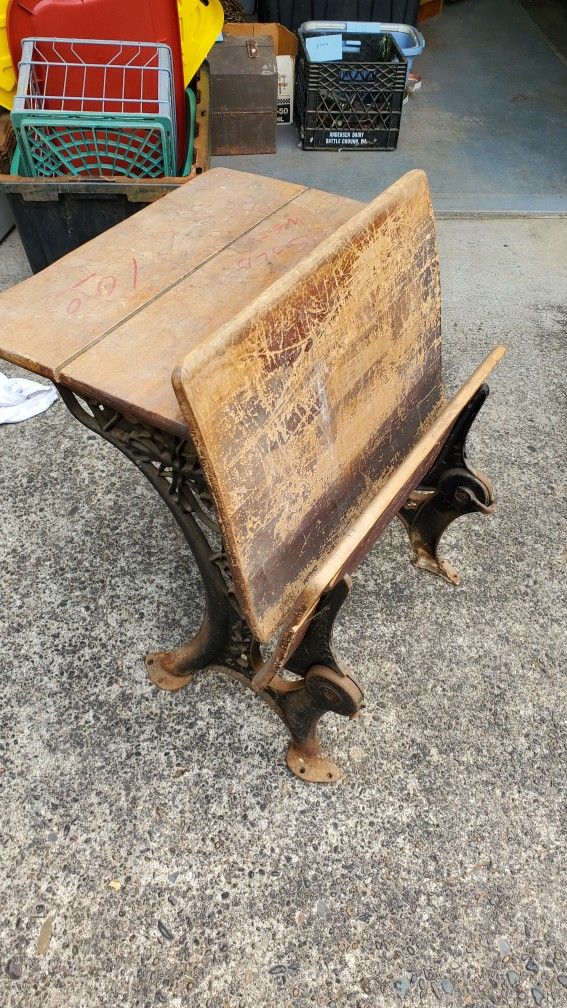 Antique School Desk