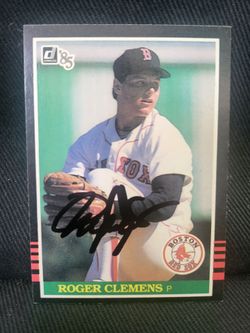 Roger Clemens signed rookie card
