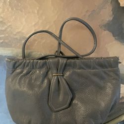 Leather Snap Closure Purse