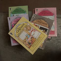 6 Vintage Gingham’s Paper Doll & Play Sets