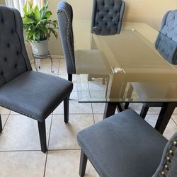 Dining Glass table Set
