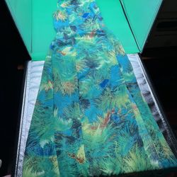 Lulus Tropic Of Discussion Green Tropical Print Maxi Dress 