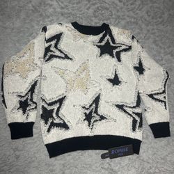 Men’s Streetwear Knit Sweater – Star Pattern ✨
