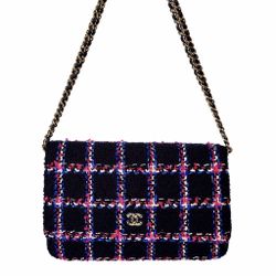New Unique Chanel Tweed WOC Authentic 100%