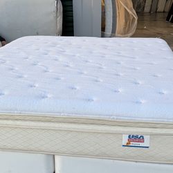 USED KING SIZE PILLOWTOP MATTRESS ONLY