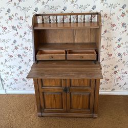 Vintage Wood Writing Desk