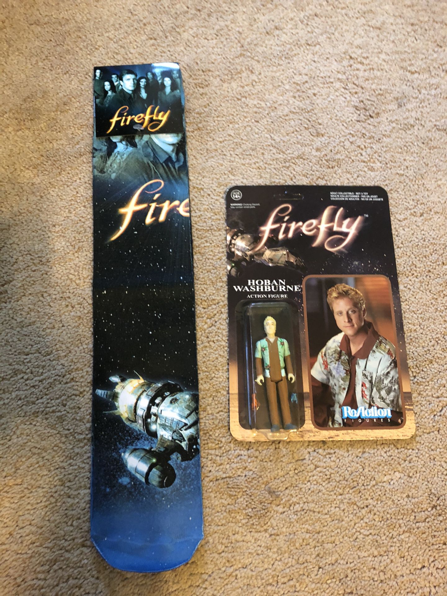 Firefly TV Show Figurine and Socks Set