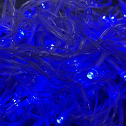 Blue Twinkle Lights Two Strands
