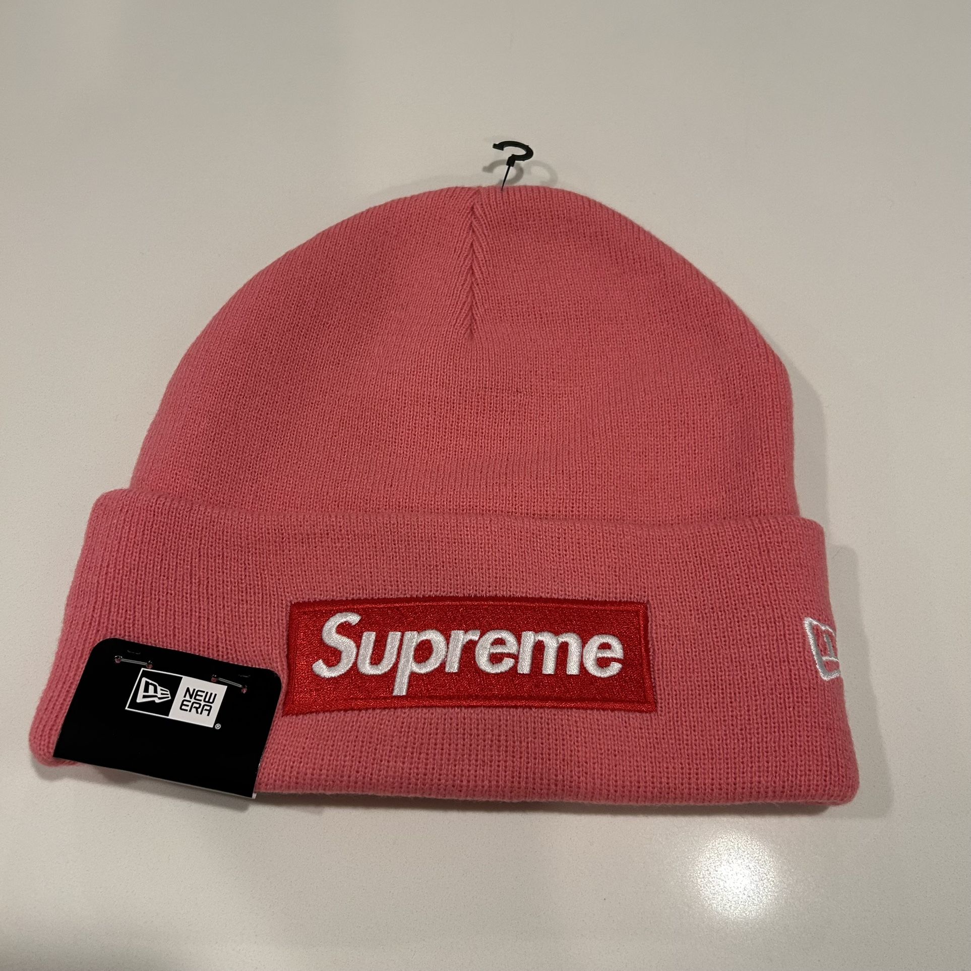 Supreme pink Box Logo Beanie Supreme Supreme Box Logo Beanie Dusty Pink | Grailed main image 4