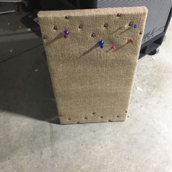 BURLAP MESSAGE BOARD