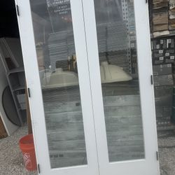 Hi everyone we have this nice frech door  KROSSWOOD  BRAND GOOD QUALITY ….Universal/Reversible size   Krosswood Doors 48 in. x 80 in. Craftsman Shaker