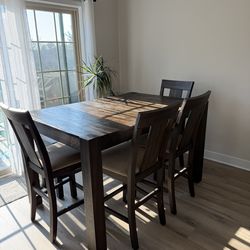 Solid Wood Counter-Height Dining Set – $150!!