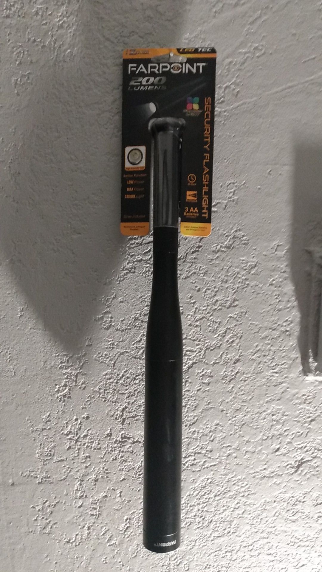 Farpoint Security Flashlight 200 bright lumens