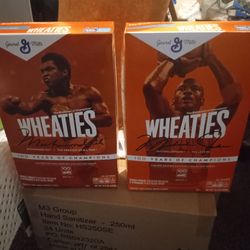 Limited Edition 100 years Of Champions Muhammad Ali Wheaties Box. In Hand.