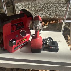 Gear neck 24V Impact Wrench& Jump Start& Metal Table 