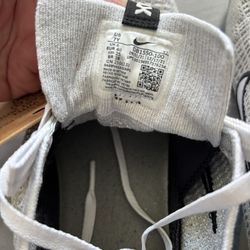 Nike Air Vapormax 2021 FK GS White Black 7Y Unisex Kids Athletic Logo