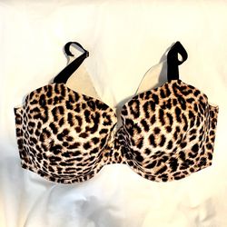 *EUC* Soma Vanishing 360 Perfect Coverage ~ Divine Leopard Mini Nude ~ Sz 38DDD