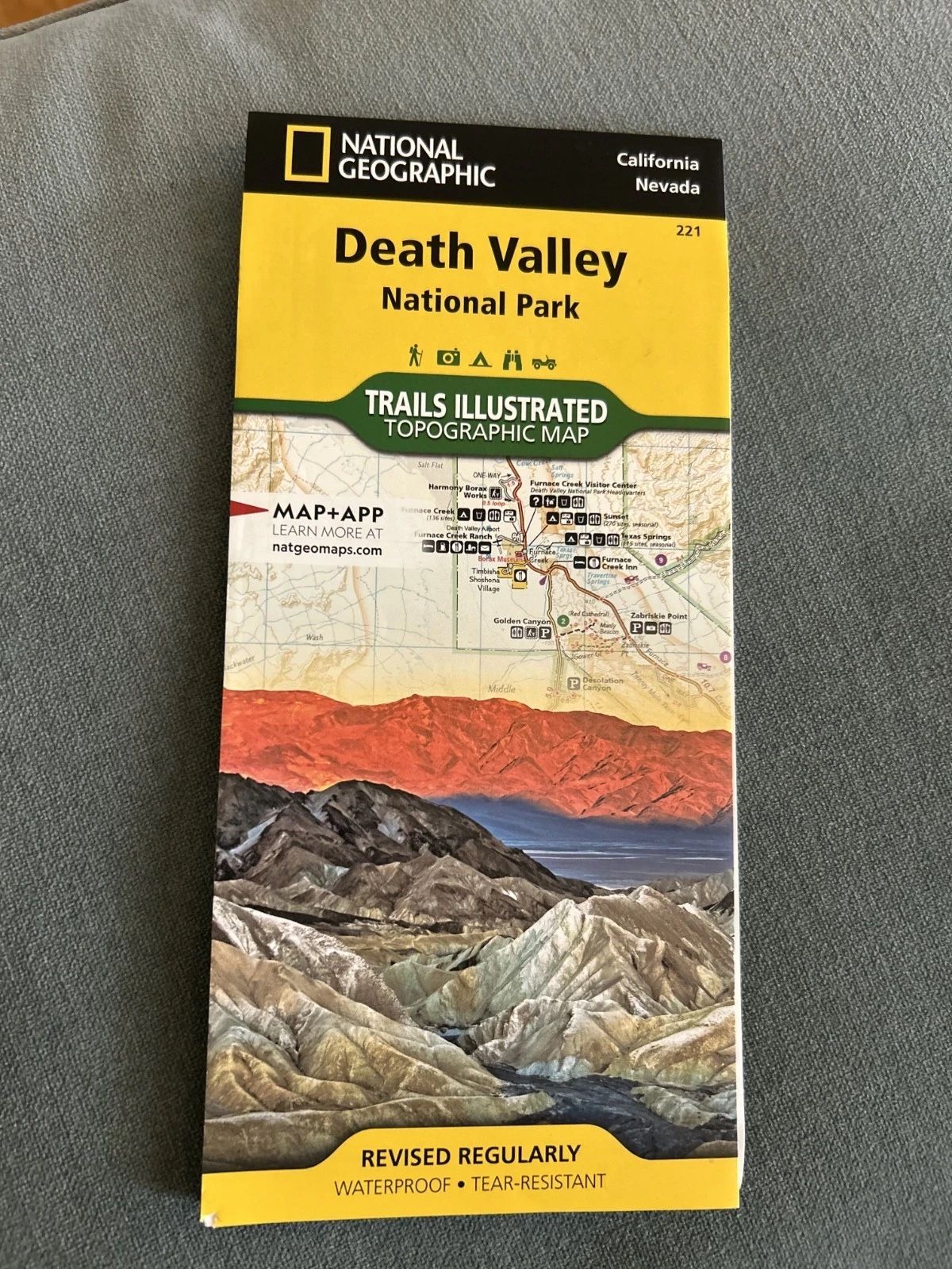 National Geographic Death Valley Map
