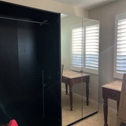 2 IKEA Mirror Door Wardrobes  $150 Each