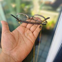 18K Gold Plated Eyeglass Chain Sunglasses Strap Holder Reading Glasses Retainer