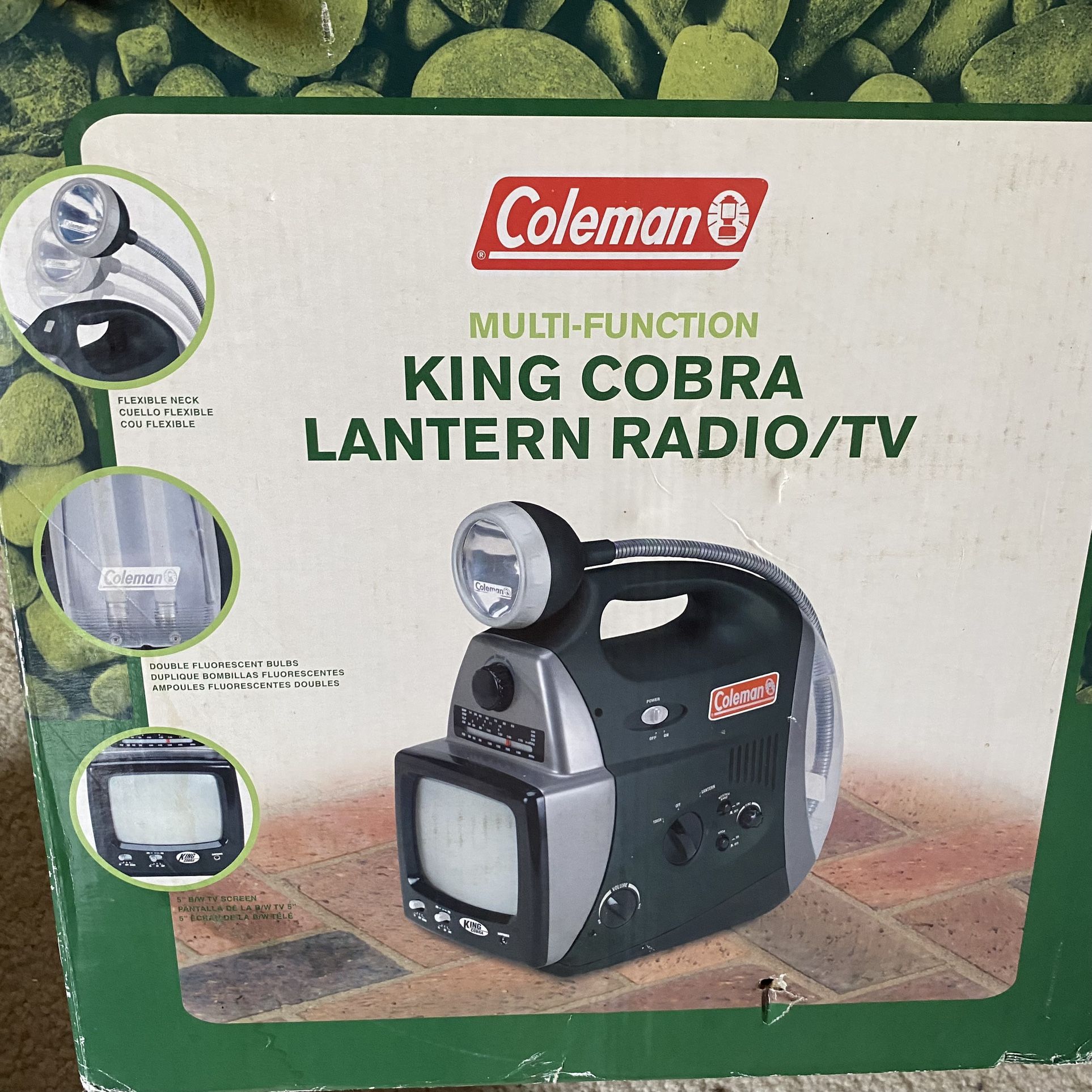 COLEMAN King Cobra Lantern Radio/TV/Light -Camping