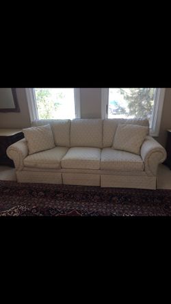 Sofa. White. Clean no stains or tears