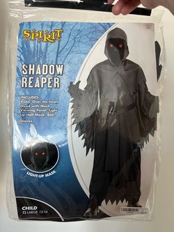 Kids Reaper costume with light up mask size 12-14