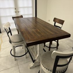 Dinning Table 4 Stools 