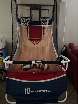 Electronic basketball arcade