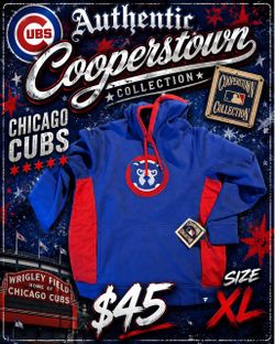 Chicago Cubs Cooperstown Collection Hoodie XL