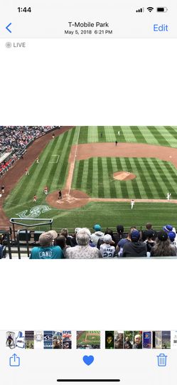 Toronto Blue Jays at Seattle Mariners Series - Section 325, Row 9, actual first row of this section