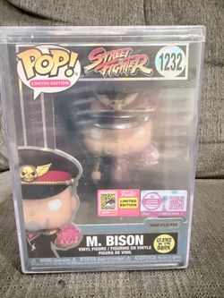 Funko Pop! Street Fighter M. Bison #1232 Glow in the Dark 2026 SDCC Limited Exclusive