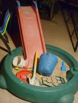 Sandbox With Slide