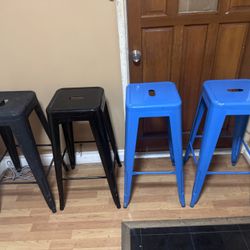 Bar Metal Stool 30” Stackable 4 PCs 
