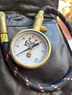 Vintage Cadillac Tire Pressure Gauge Accessory