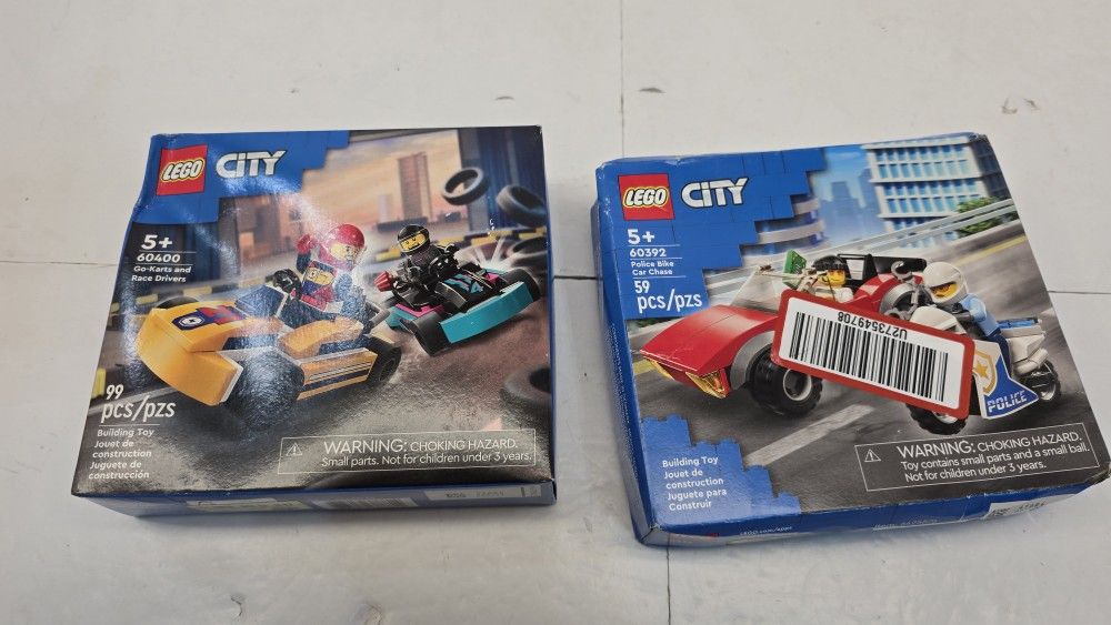 LEGO City Go-Kart Police Bike Car figs vehicles toy collectible Kids Room Mna. Cave Blocks sealed